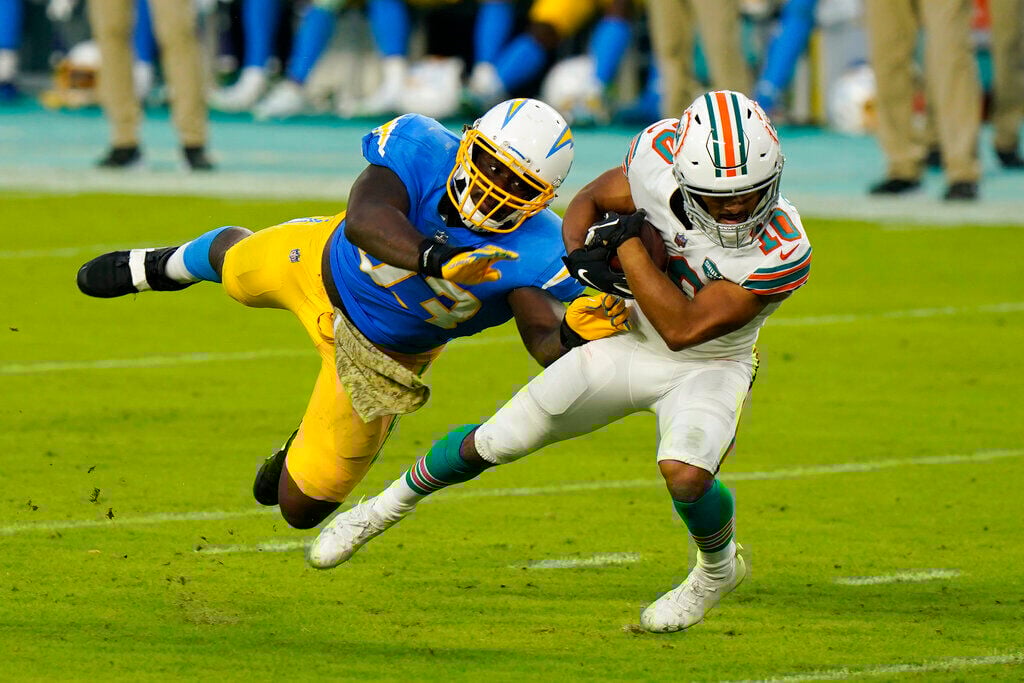 APTOPIX Chargers Dolphins Football
